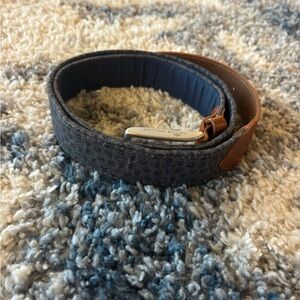 Peter Millar Blue and Brown Men's Belt